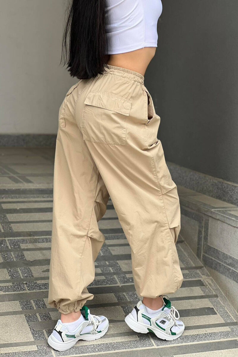 PARACHUTE PANTS WOMAN BEIGE/BEZHE - 6