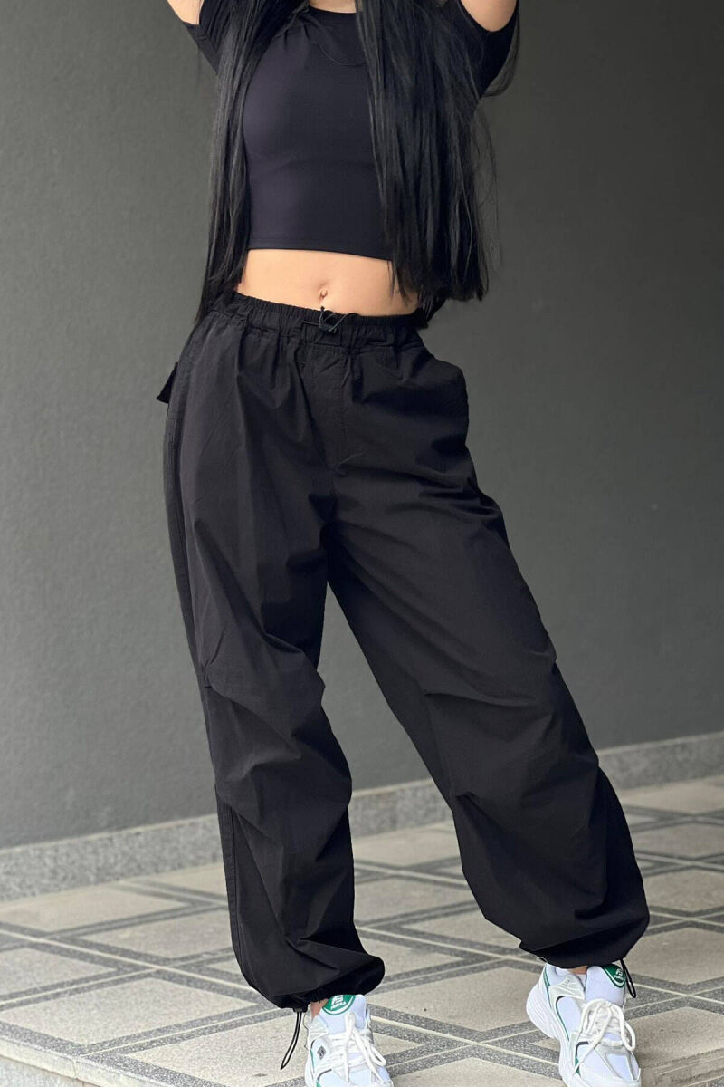 PARACHUTE PANTS WOMAN BLACK/ E ZEZE - 4