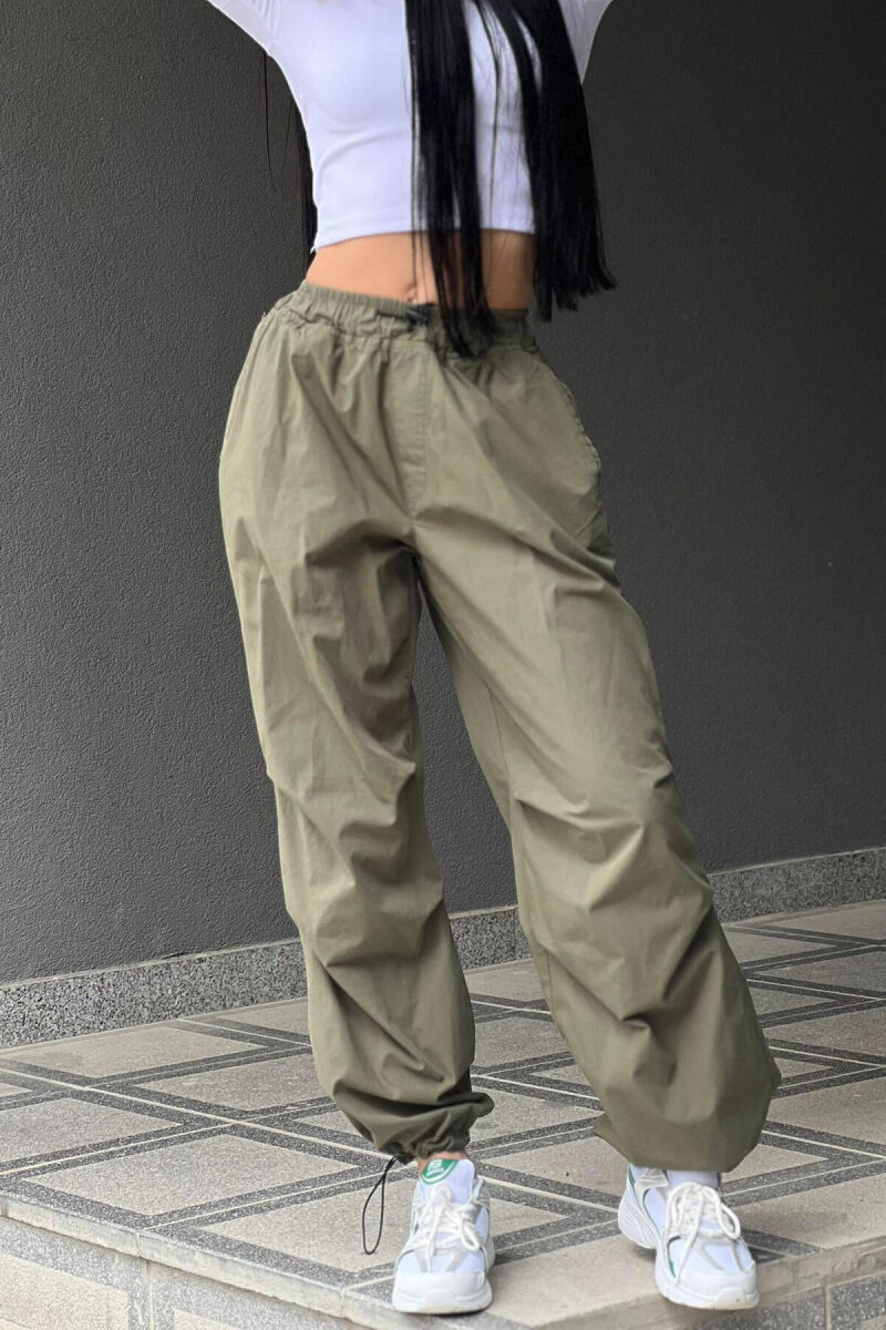 PARACHUTE PANTS WOMAN GREEN/JESHILE - 5
