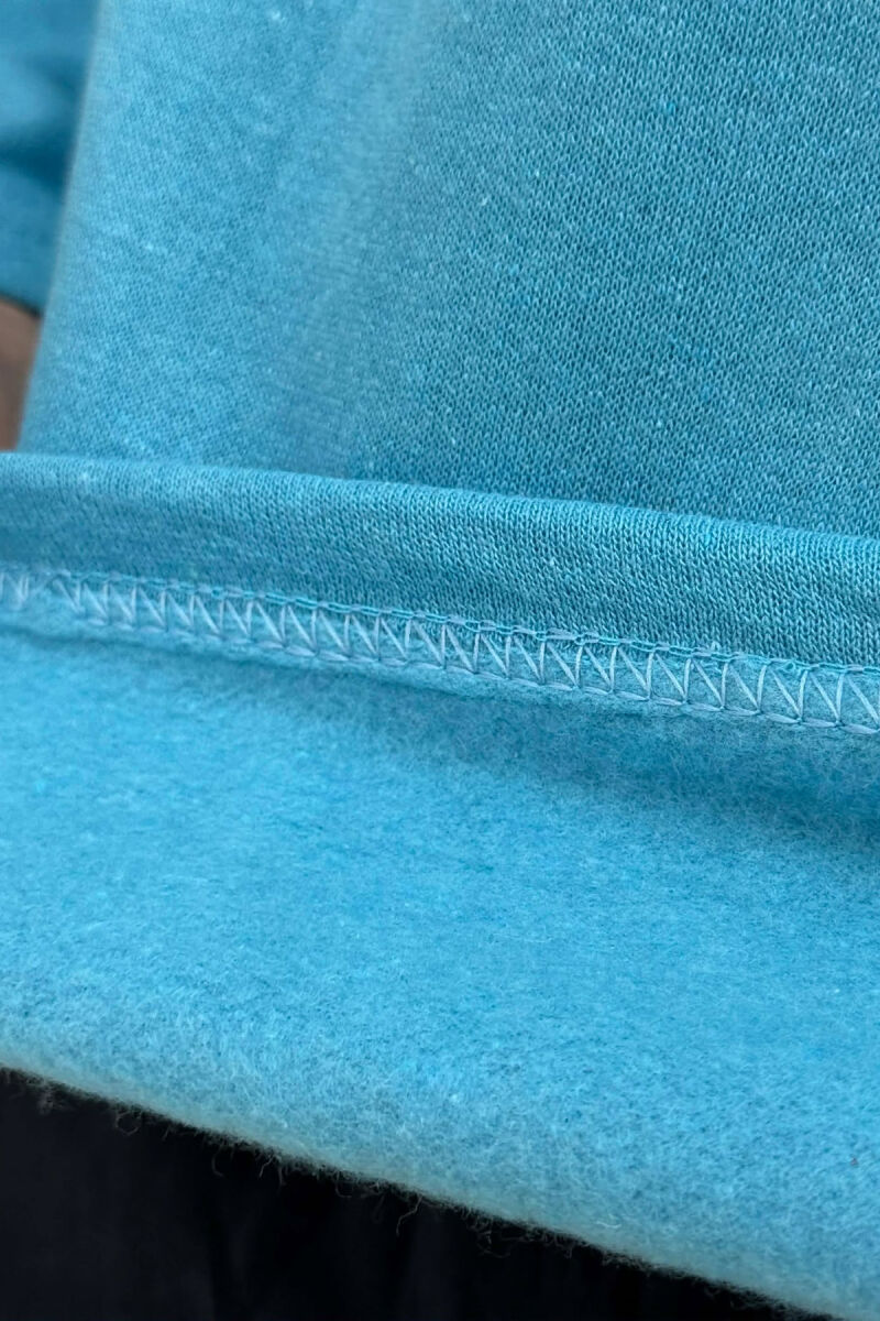 PIZHAME BLUZE ME LOGO TË THJESHTE+TUTA PER MESHKUJ NE NGJYRE BLU TE ZBARDHUR - 5