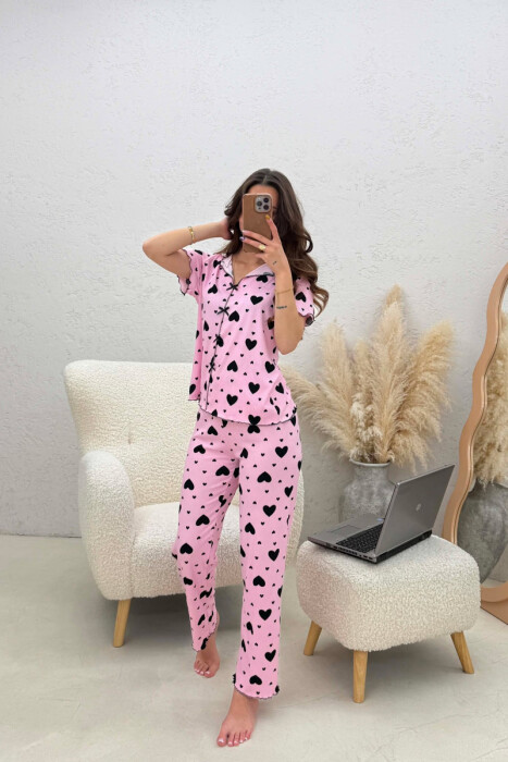 PIZHAME ME DIZAJN ZEMRASH PER FEMRA NE NGJYRE ROZE - 2