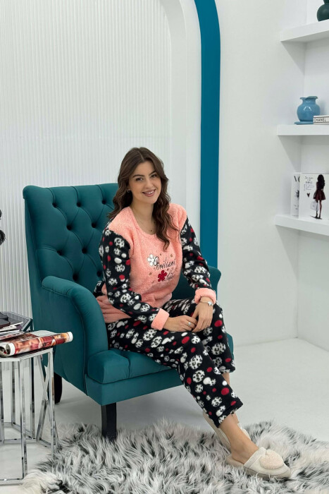 PIZHAME POLARE BLUZE + TUTA PER FEMRA NE NGJYRE PUDER - 1