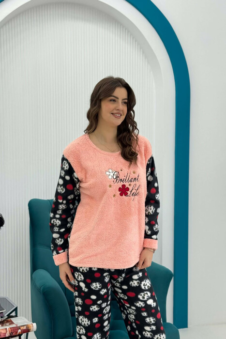 PIZHAME POLARE BLUZE + TUTA PER FEMRA NE NGJYRE PUDER - 4