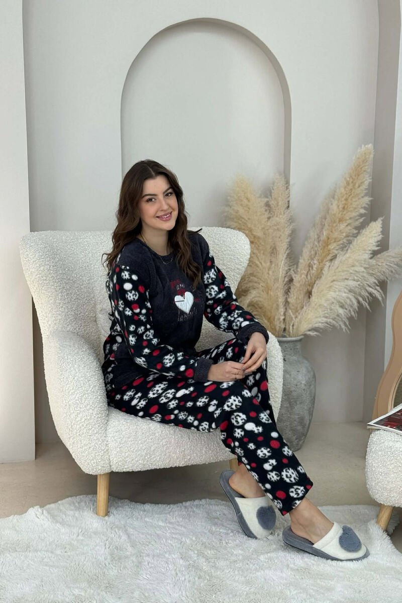 PIZHAME POLARE BLUZE + TUTA PER FEMRA NE NGJYRE GRI TE ERRET - 5