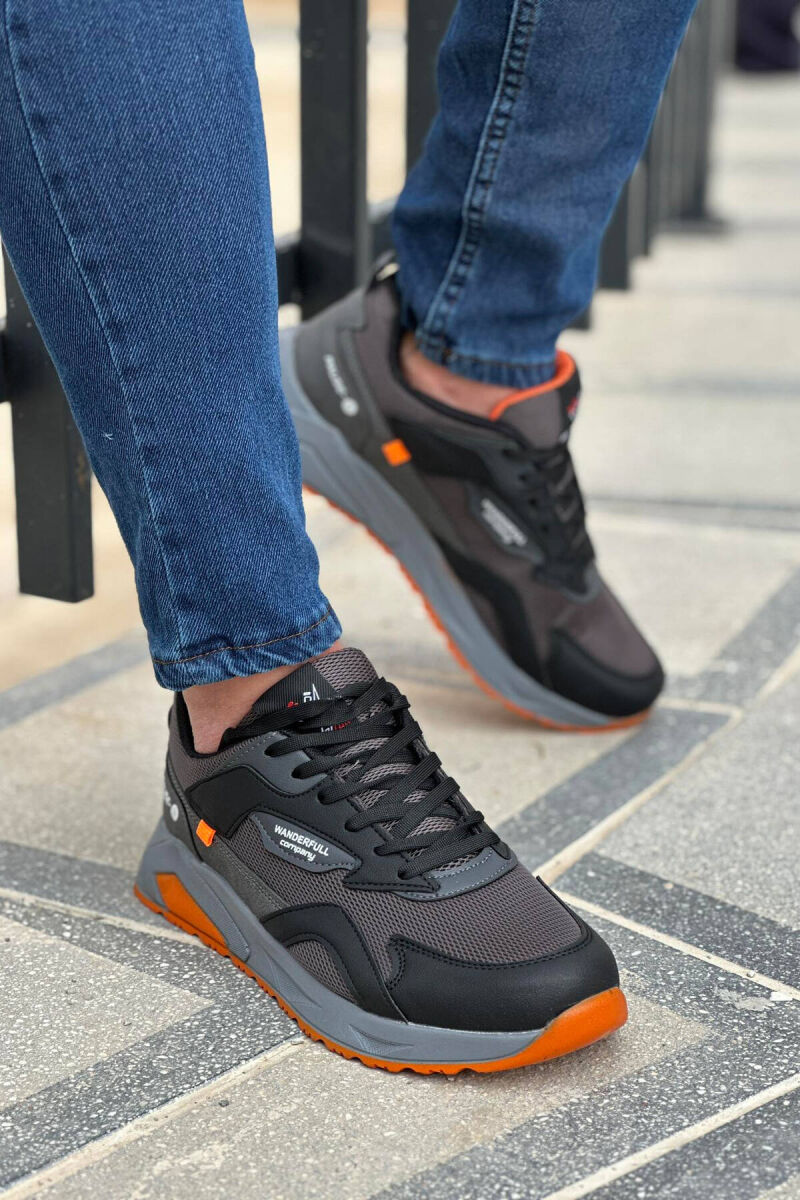 PLATFORM LACING MEN SNEAKERS DARK GREY/GEE - 2