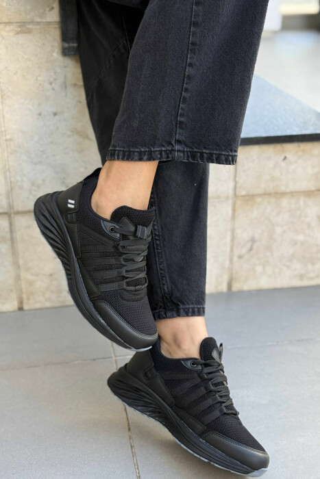 PLATFORM SIMPLE WOMEN SNEAKERS BLACK/ E ZEZE - KLAUDIO FASHION