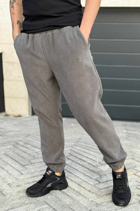 POLAR ONE COLOR MEN JOGGERS GREY ASH/GRI HIRI - KLAUDIO FASHION