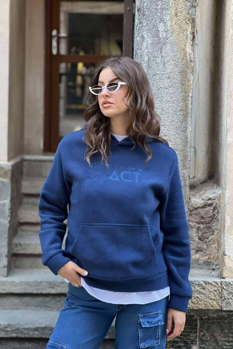 POLAR WRITTINGS WOMEN HOODIE BLUE/BLU - 1