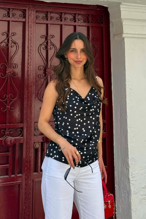 KANTJERE ME DIZAJN POLKA DOTS PER FEMRA NE NGJYRE TE ZEZE - KLAUDIO FASHION