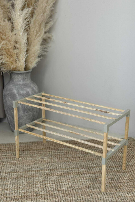 RAFT KËPUCËSH ME DY RRESHTA NË NGJYRËN BEZHË - 2