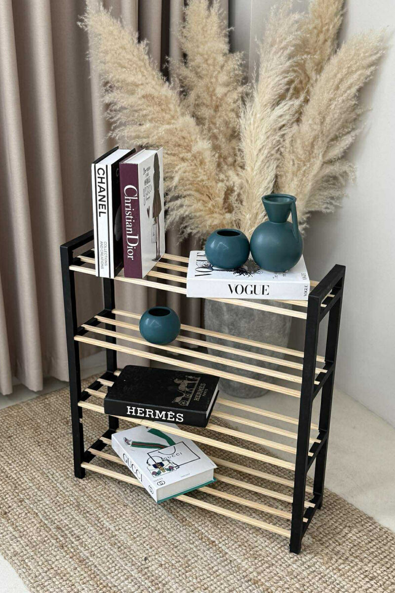 RAFT KËPUCËSH ME KATËR RRESHTA NË NGJYRËN E ZEZË - 2