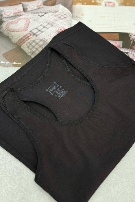 RAMBO STYLE ONE COLOR SIMPLE WOMEN SINGET BLACK/ E ZEZE - 2