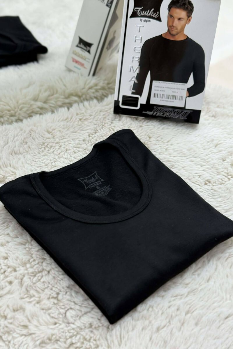 ROUNDNECK THERMAL BLOUSE MEN BLACK/ E ZEZE - 1
