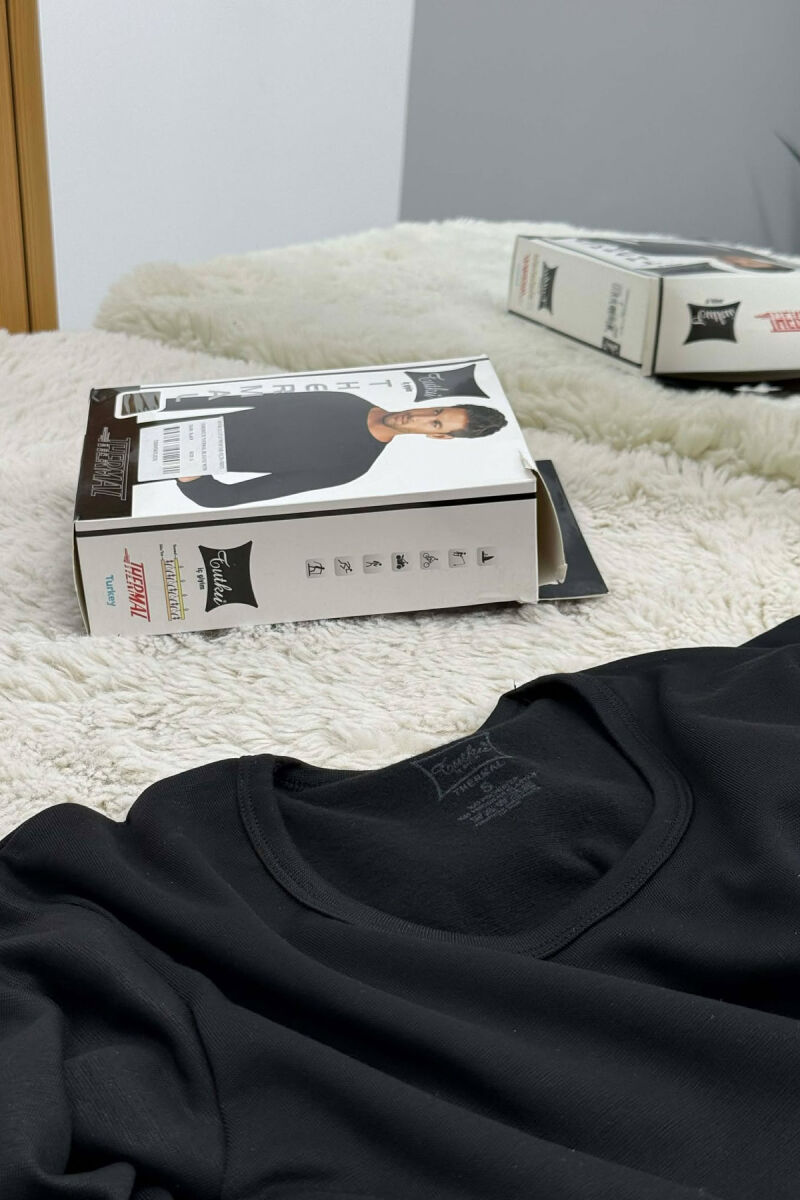 ROUNDNECK THERMAL BLOUSE MEN BLACK/ E ZEZE - 2