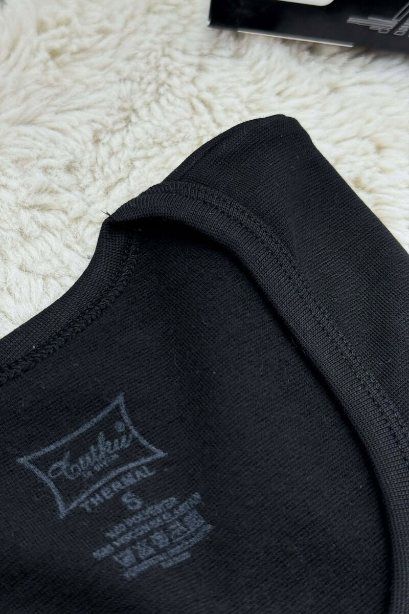 ROUNDNECK THERMAL BLOUSE MEN BLACK/ E ZEZE - 3