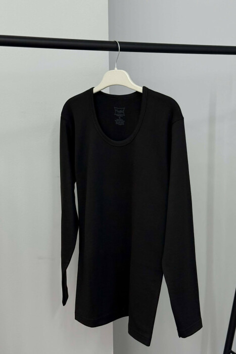 ROUNDNECK THERMAL BLOUSE MEN BLACK/ E ZEZE - 5