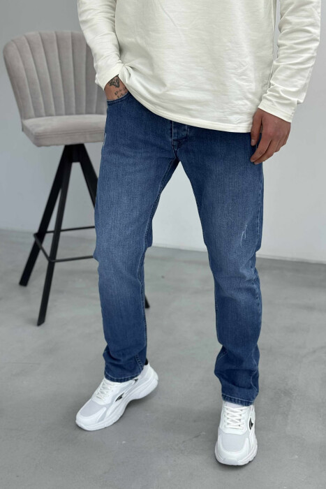 SCRATCHES SIMPLE MEN JEANS BLUE/BLU - 2