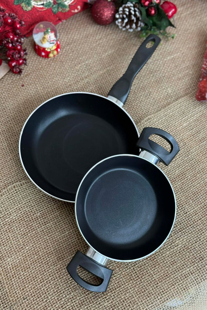 SERVING PAN 16 CM + ECO FRY PAN 20 CM SET GREY/GRI - 2