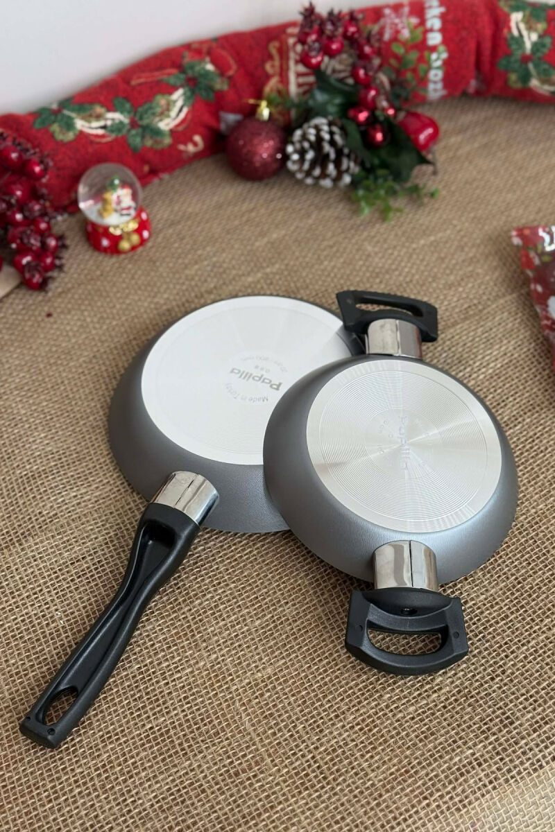 SERVING PAN 16 CM + ECO FRY PAN 20 CM SET GREY/GRI - 6