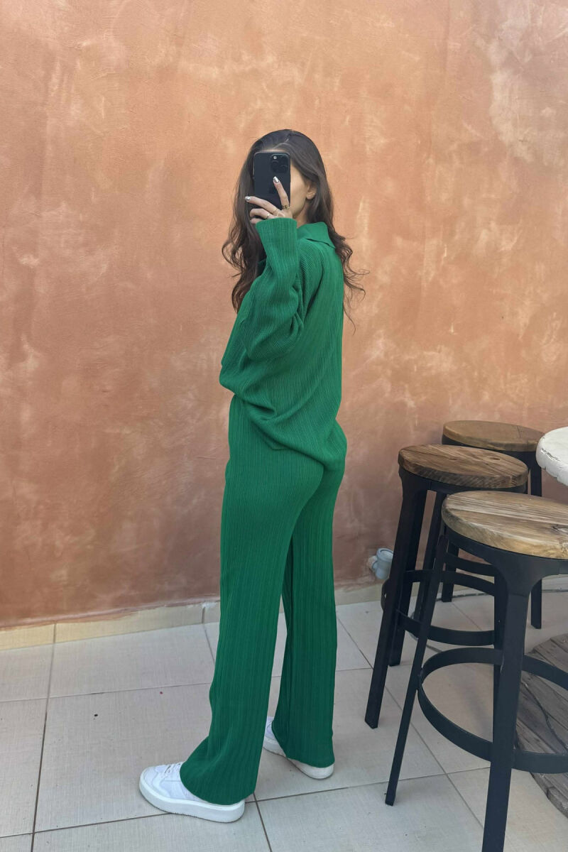 SET AKRELIK NJË NGJYRËSH PËR FEMRA NË NGJYRËN JESHILE - 2