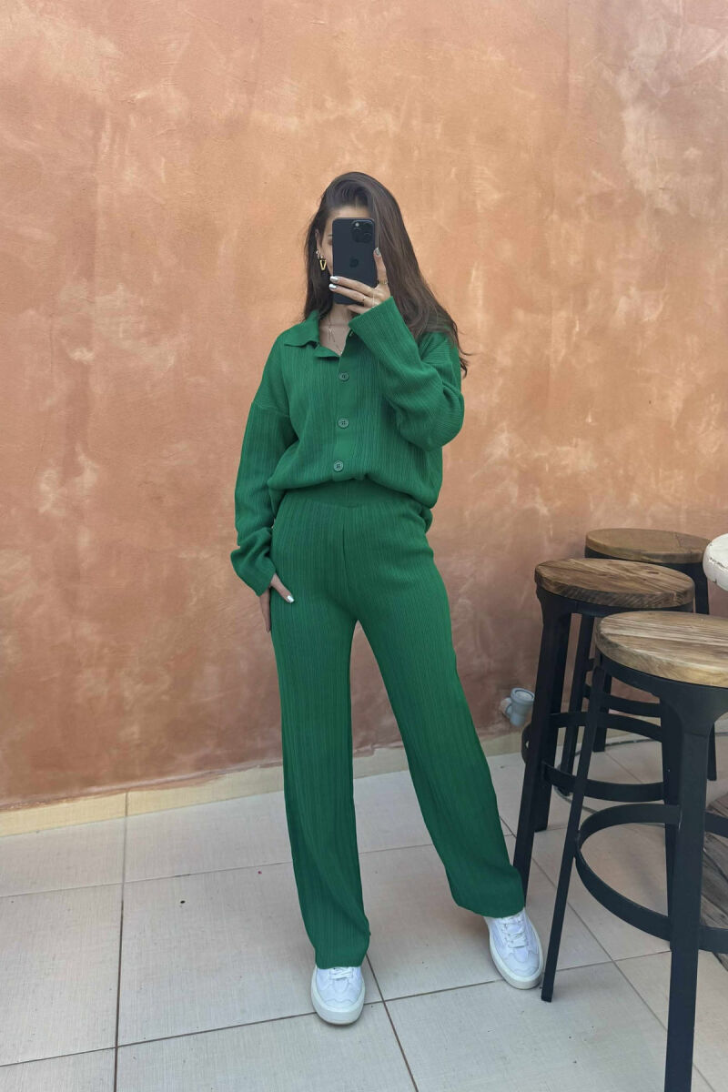 SET AKRELIK NJË NGJYRËSH PËR FEMRA NË NGJYRËN JESHILE - 4