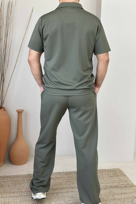 SET I THJESHTË T-SHIRT+TUTA PËR MESHKUJ NË NGJYRËN JESHILE - 2