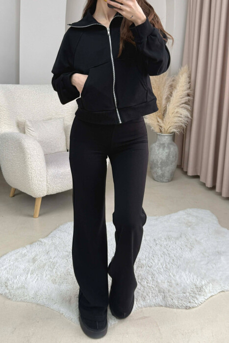 SET I THJESHTE XHAKETE E SHKURTER+ PANTALLONA PER FEMRA NE NGJYRE TE ZEZE - 3