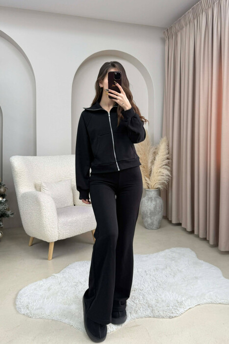 SET I THJESHTE XHAKETE E SHKURTER+ PANTALLONA PER FEMRA NE NGJYRE TE ZEZE - 4