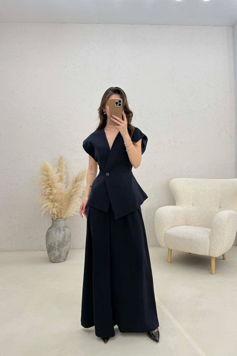 SET JELEK+PANTALLONA PER FEMRA NE NGJYRE BLU TE ERRET - 2