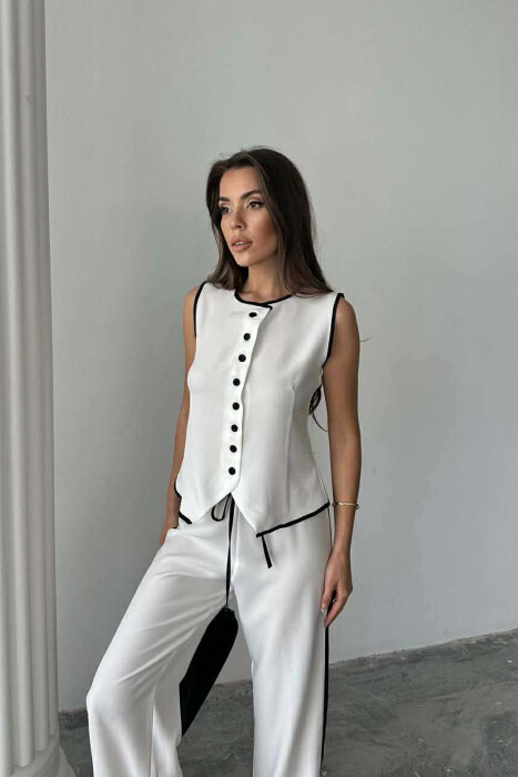 SET JELEK+PANTALLONA PER FEMRA NE NGJYRE TE BARDHE - 4