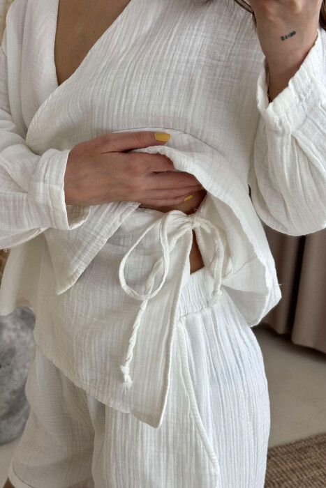 SET LINO PËR FEMRA NË NGJYRËN E BARDHË - 3