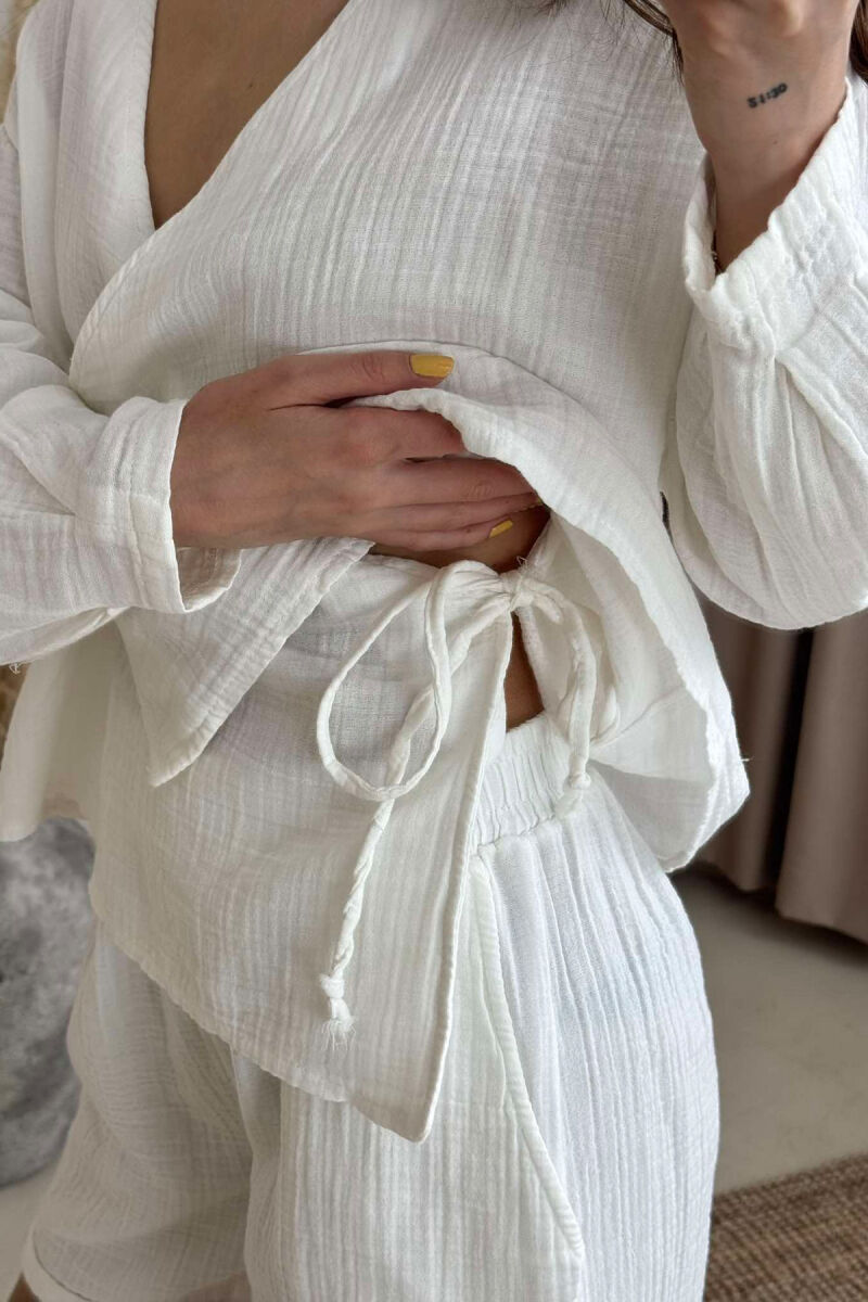 SET LINO PËR FEMRA NË NGJYRËN E BARDHË - 3