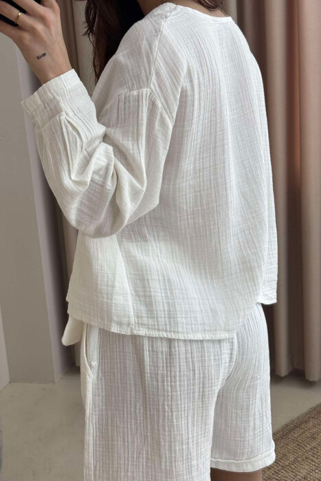 SET LINO PËR FEMRA NË NGJYRËN E BARDHË - 4