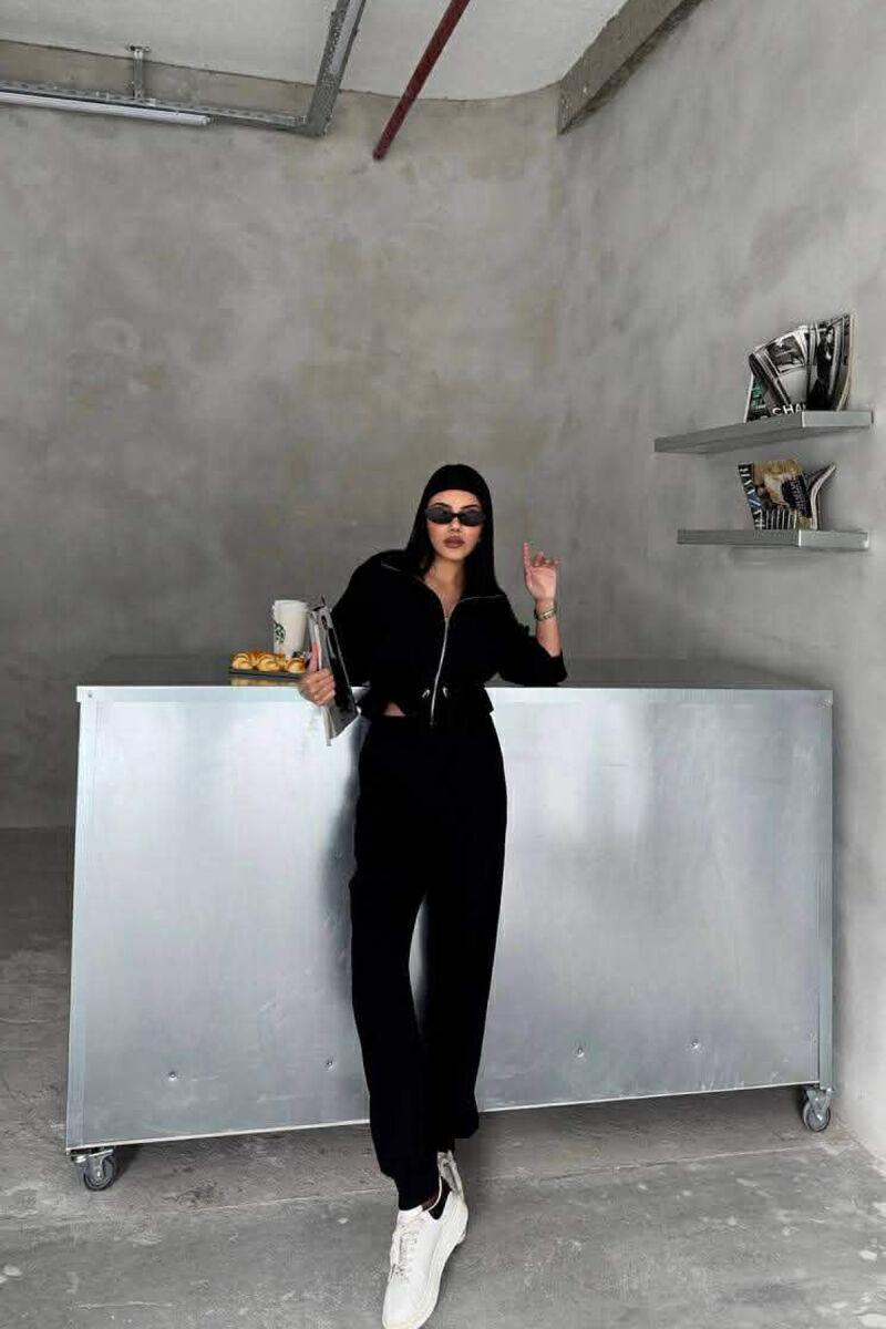 SET NJE NGJYRESH XHAKETE + PANTALLONA PER FEMRA NE NGJYRE TE ZEZE - 5