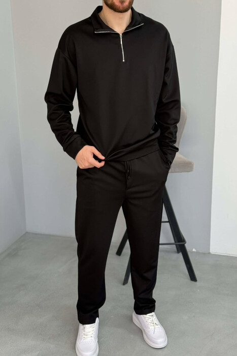 SET NJE NGJYRESH BLUZE ME ZINXHIR + TUTA PER MESHKUJ NE NGJYRE TE ZEZE - 3