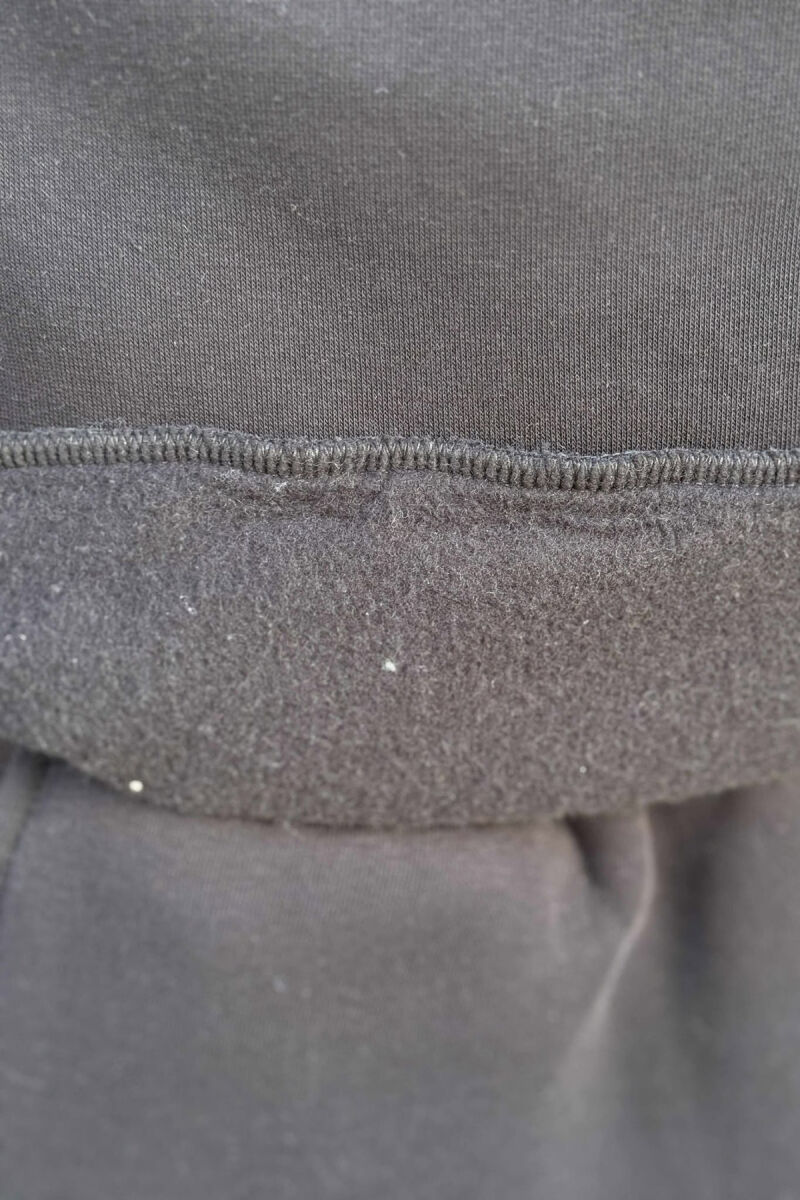 SET NJË NGJYRËSH HOODIE ME SHKRIM PARA+TUTA PËR MESHKUJ NË NGJYRË GRI TË ZBARDHUR - 6