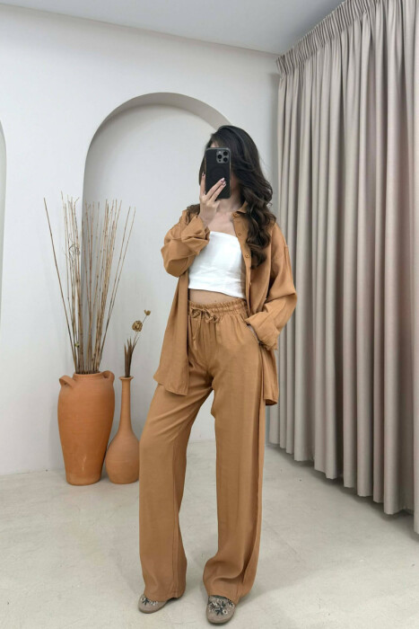 SET NJE NGJYRESH KEMISHE + PANTALLONA PER FEMRA NE NGJYRE TULLE - 3