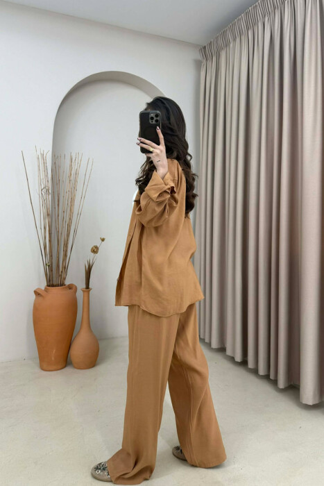 SET NJE NGJYRESH KEMISHE + PANTALLONA PER FEMRA NE NGJYRE TULLE - 4