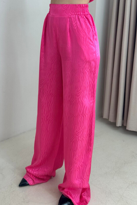 SET NJË NGJYRËSH ME DETAJIN E LIDHSEVE XHAKETË+PANTALLONA PËR FEMRA NË NGJYRËN ÇIKLAMI - 5