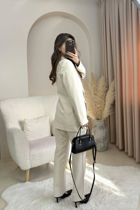 SET NJE NGJYRESH XHAKETE +PANTALLONA PER FEMRA NE NGJYRE BEZHE - 3