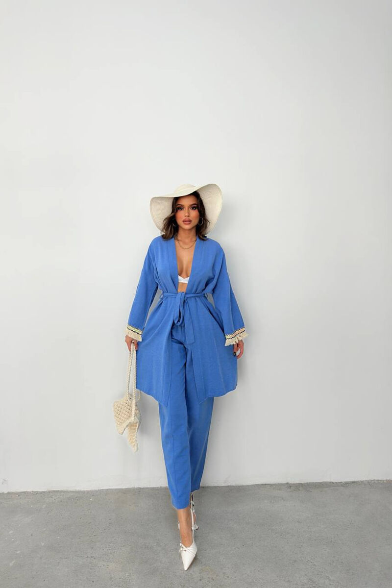 SET PELERINE+PANTALLONA PER FEMRA NE NGJYRE BLU - 2