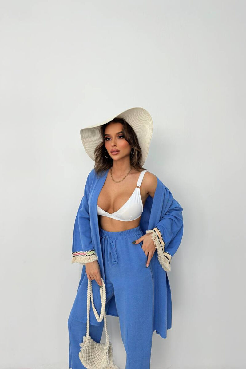 SET PELERINE+PANTALLONA PER FEMRA NE NGJYRE BLU - 4