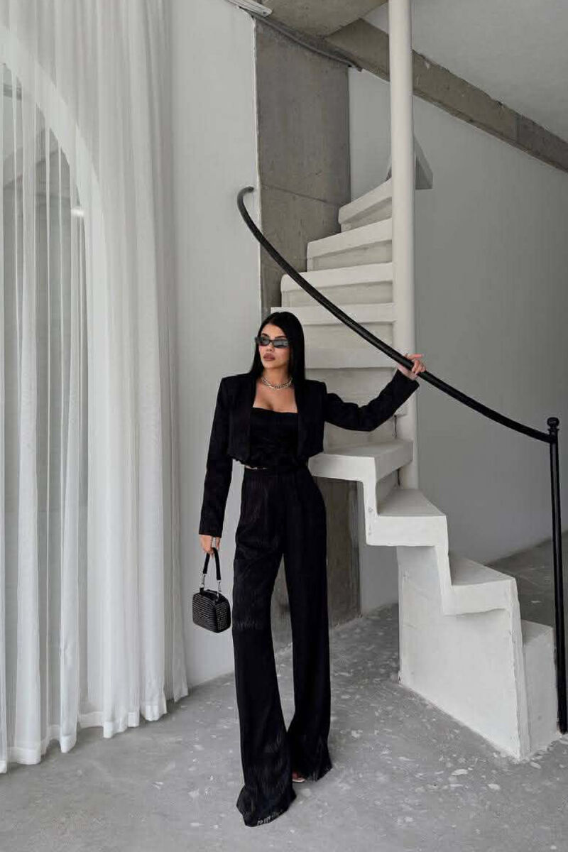 SET XHAKETE E SHKURTER+ KANATIERE+PANTALLONA TE GJERA PER FEMRA NE NGJYRE TE ZEZE - 4