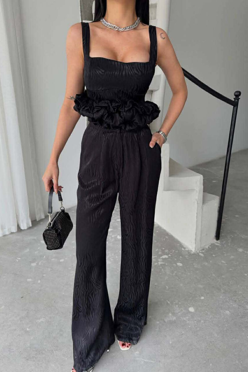 SET XHAKETE E SHKURTER+ KANATIERE+PANTALLONA TE GJERA PER FEMRA NE NGJYRE TE ZEZE - 7