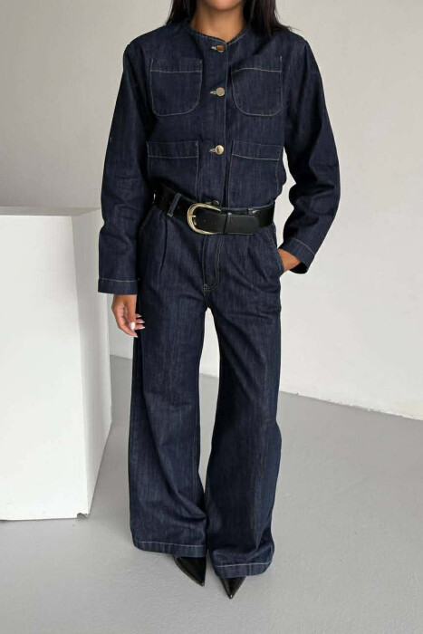 SET XHAKETE E SHKURTER+ XHINSE TE GJERA PER FEMRA NE NGJYRE BLU - 4