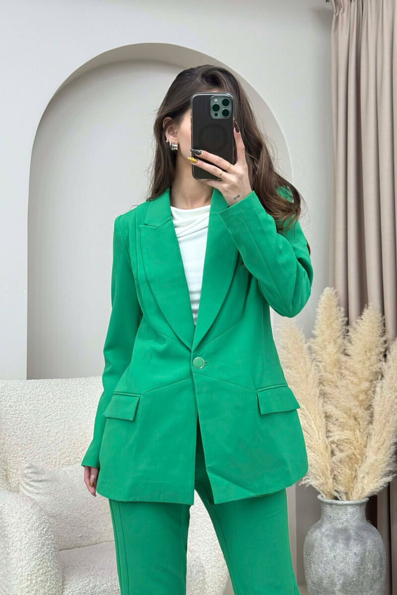 SET XHAKETE +PANTALLONA KLASIKE PER FEMRA NE NGJYRE JESHILE - 3