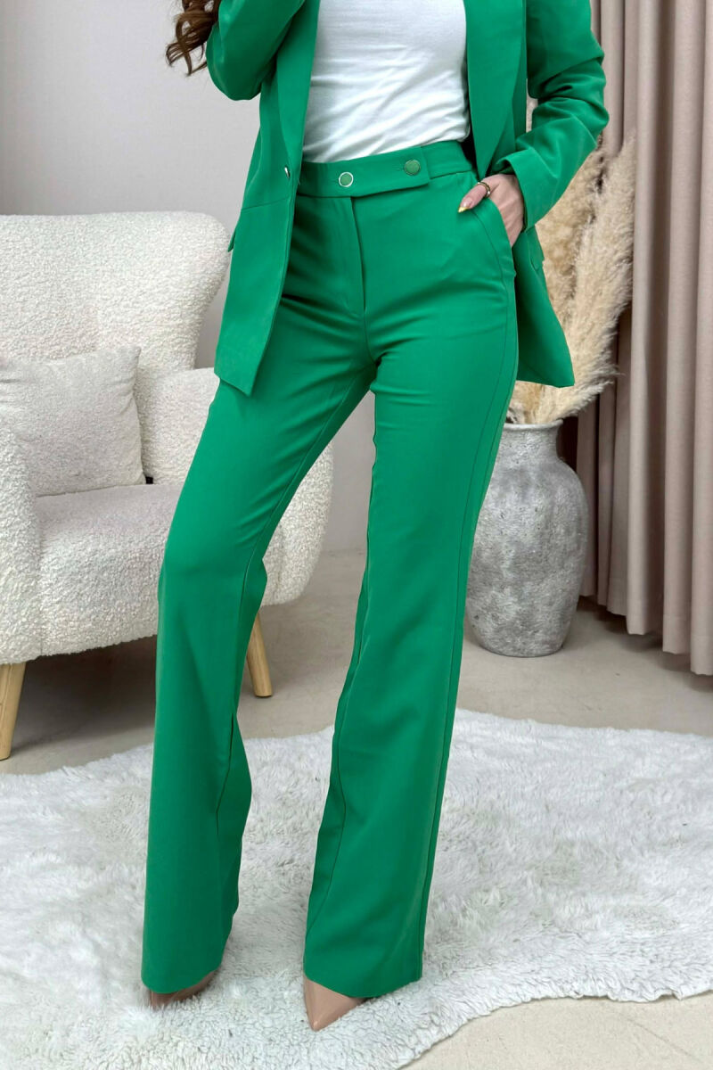 SET XHAKETE +PANTALLONA KLASIKE PER FEMRA NE NGJYRE JESHILE - 4