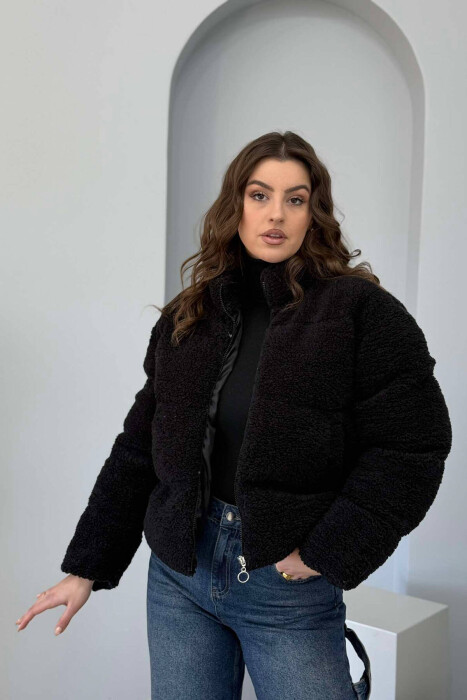 SHEEPSKIN SIMPLE WOMEN JACKET BLACK/ E ZEZE 