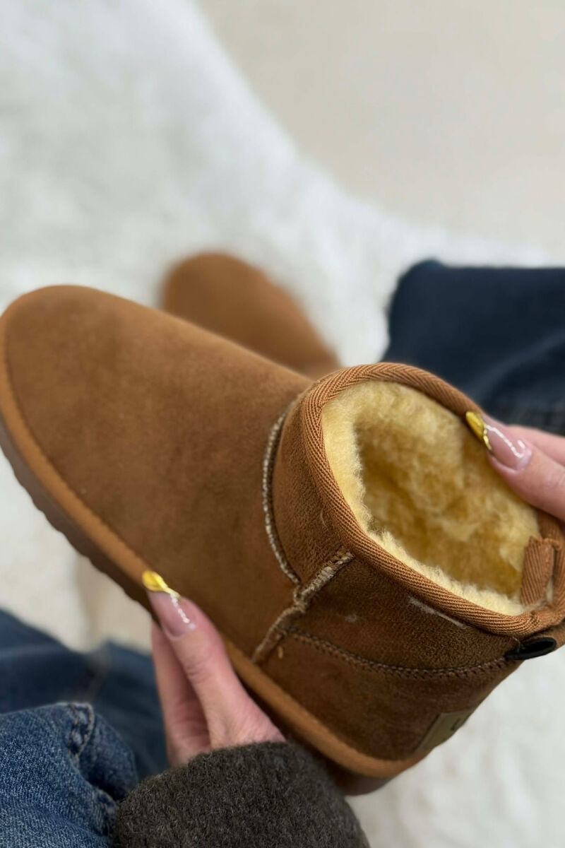 SHORT SIMPLE WOMAN UGG DARK BEIGE/BEZHE ERRET - 2