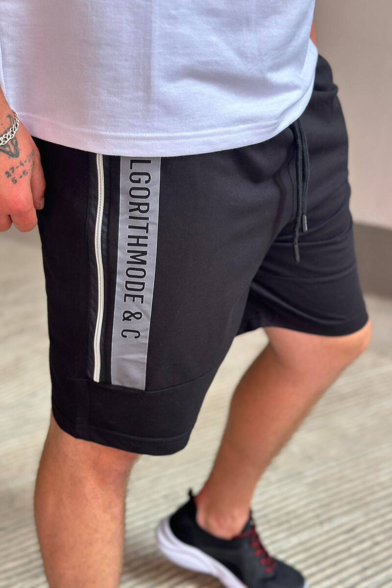 SIDE WRITTING MEN SHORTS BLACK/ E ZEZE - 3
